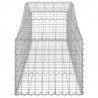 Cestos gabião arqueados 9 pcs 200x50x40/60 cm ferro galvanizado 5