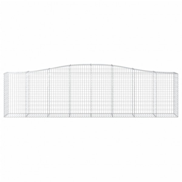 Cestos gabião arqueados 25 pcs 400x50x100/120 ferro galvanizado M 4