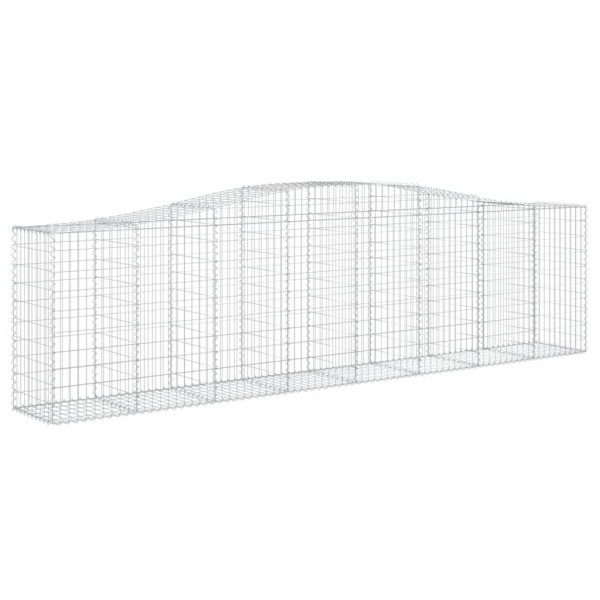Cestos gabião arqueados 6pcs 400x50x100/120cm ferro galvanizado M 3