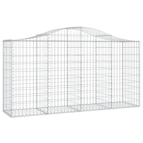 Cestos gabião arqueados 30 pcs 200x50x100/120 ferro galvanizado M 3