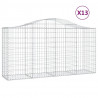 Cestos gabião arqueados 13 pcs 200x50x100/120 ferro galvanizado 2