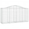 Cestos gabião arqueados 15 pcs 200x50x100/120 ferro galvanizado 3