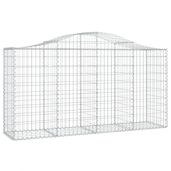 Cestos gabião arqueados 25 pcs 200x50x100/120 ferro galvanizado M 3