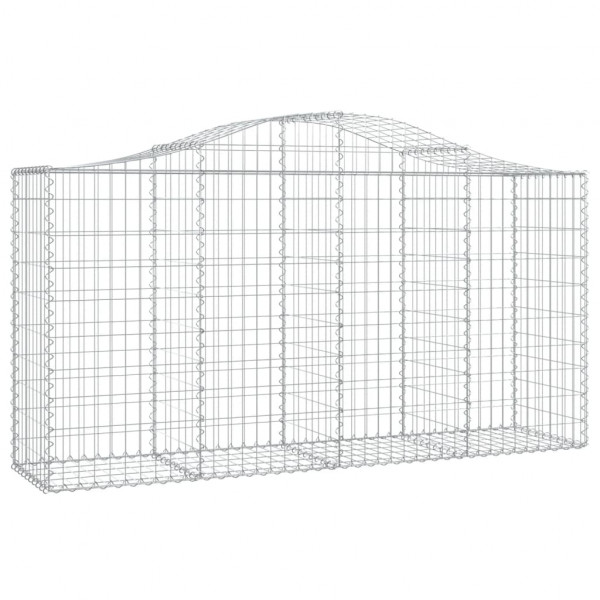 Cestos gabião arqueados 9pcs 200x50x100/120cm ferro galvanizado M 3