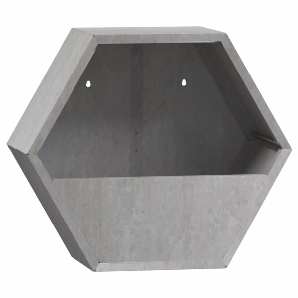 Vasos/floreiras de parede 2 pcs aço corten cor enferrujado M 4