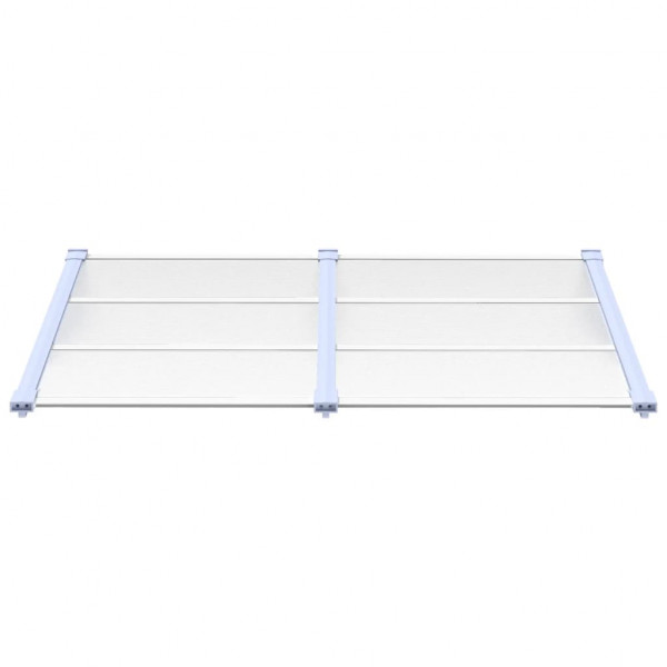 Toldo para porta 152.5x90cm policarbonato cinzento/transparente M 3