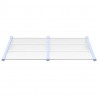 Toldo para porta 152.5x90cm policarbonato cinzento/transparente 3