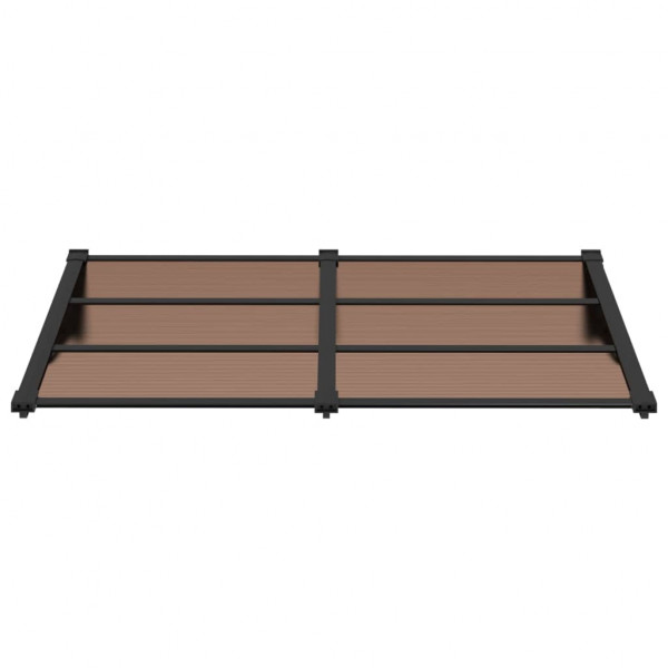 Marquesina de puerta policarbonato negro 152.5x90 cm M 3