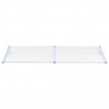Toldo para porta 239x90 cm policarbonato cinzento/transparente 3