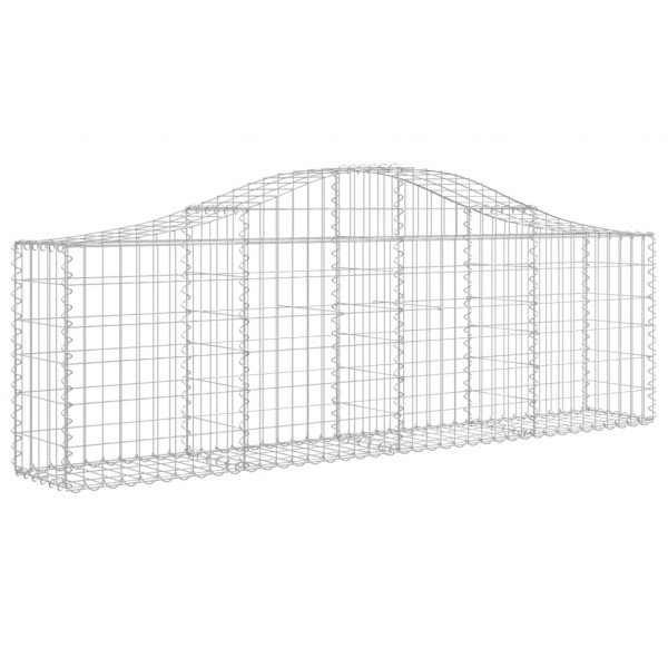 Cestos gabião arqueados 13pcs 200x30x60/80 cm ferro galvanizado M 3