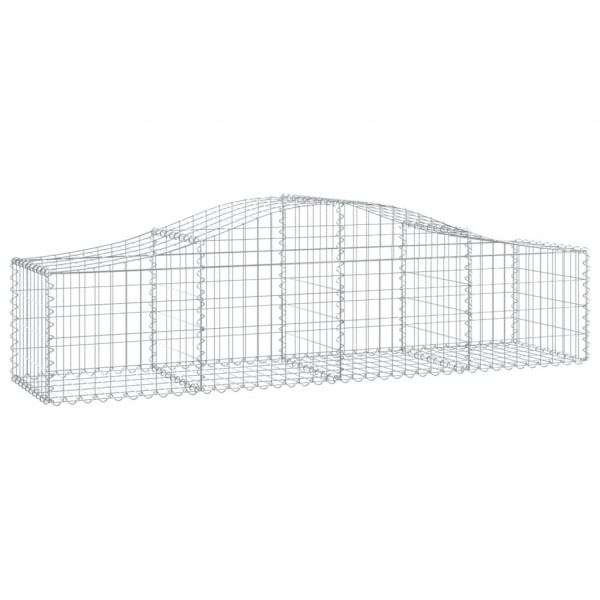 Cestos gabião arqueados 10pcs 200x50x40/60 cm ferro galvanizado M 3