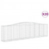 Cestos gabião arqueados 20 pcs 400x50x100/120 ferro galvanizado 2