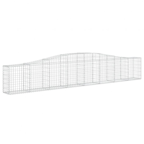 Cestos gabião arqueados 15pcs 400x30x60/80 cm ferro galvanizado M 3