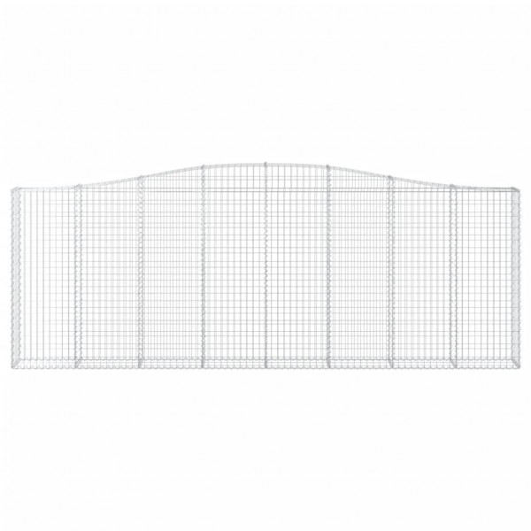 Cestos gabião arqueados 10 pcs 400x30x140/160 ferro galvanizado M 4