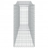 Cestos gabião arqueados 4pcs 400x50x100/120cm ferro galvanizado 5
