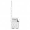 Vaso/floreira jardim c/ treliça 120x40x136 cm PP branco 5