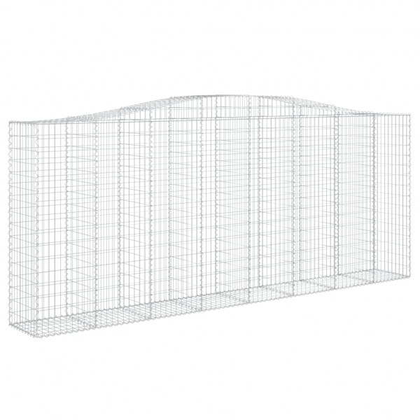 Cestos gabião arqueados 3pcs 400x50x160/180cm ferro galvanizado M 3