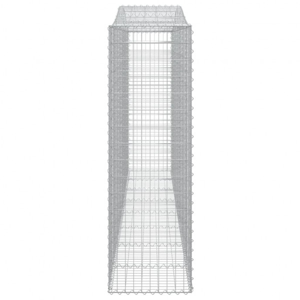 Cestos gabião arqueados 3pcs 400x50x160/180cm ferro galvanizado M 5