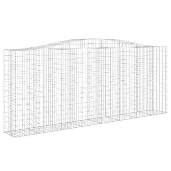 Cestos gabião arqueados 5pcs 400x50x160/180cm ferro galvanizado M 3