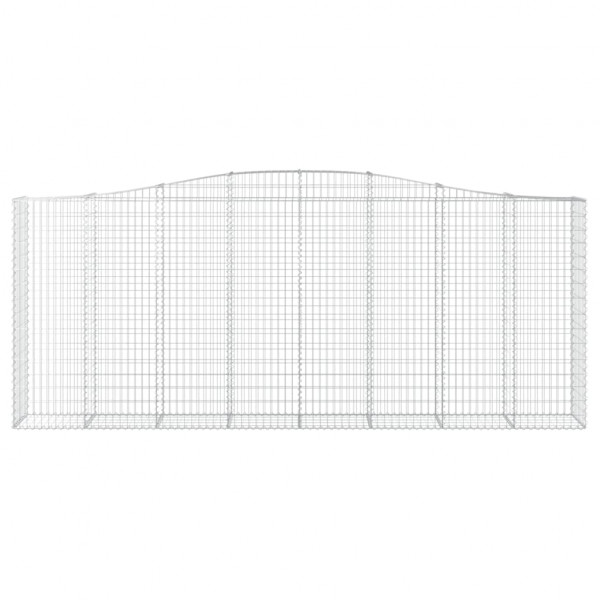 Cestos gabião arqueados 4pcs 400x50x160/180cm ferro galvanizado M 4