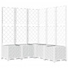 Vaso/floreira jardim c/ treliça 120x120x136 cm PP branco 2