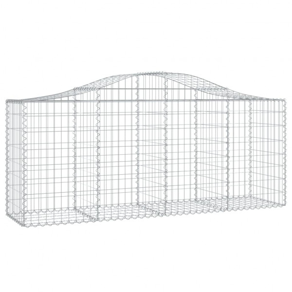Cestos gabião arqueados 15pcs 200x50x80/100cm ferro galvanizado M 3