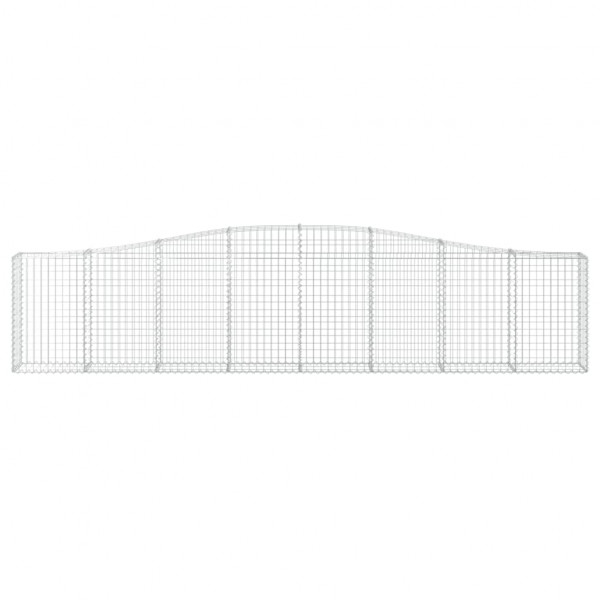 Cestas de gaviones 20 uds forma de arco hierro 400x30x80/100 cm M 4