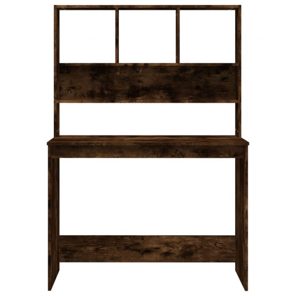 Secretária c/ prateleiras derivados de madeira carvalho fumado M 5