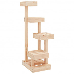Árbol para gatos madera maciza de pino 45.5x49x103 cm H