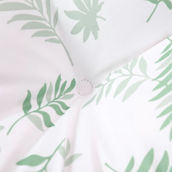 Cama de sofá de paletes de tecido estampado de folhas 120x40x12 cm M 5