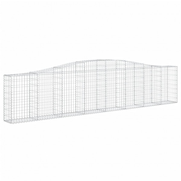 Cestos gabião arqueados 10pcs 400x30x80/100cm ferro galvanizado M 3