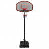 Tabela de basquetebol 237-307 cm polietileno preto 2
