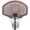 Canasta de baloncesto polietileno negro 237-307 cm 5