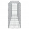 Cestos gabião arqueados 3pcs 400x50x100/120cm ferro galvanizado 5