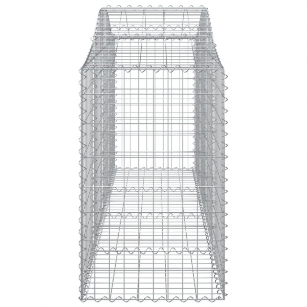 Cestos gabião arqueados 12pcs 200x50x80/100cm ferro galvanizado M 5