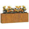 Jardineras de pared 2 uds acero corten oxidado 53x10x17 cm 3