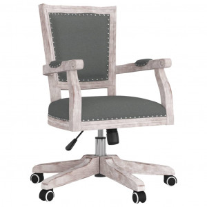 Silla de oficina giratoria tela gris oscuro H