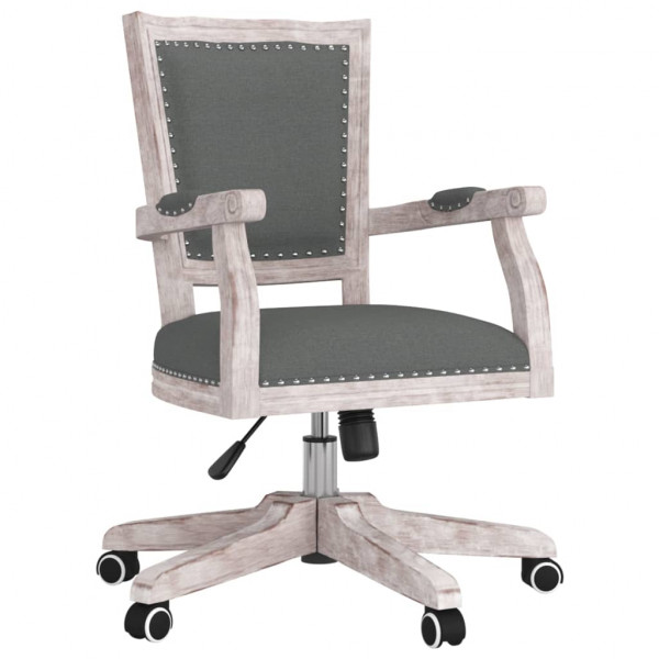 Silla de oficina giratoria tela gris oscuro M 2