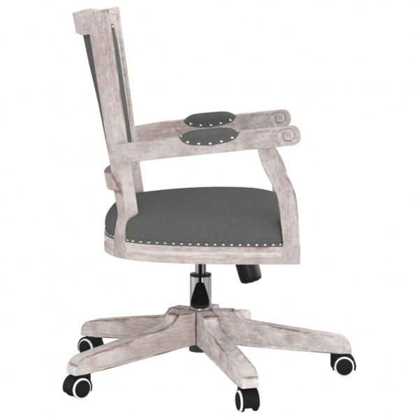 Silla de oficina giratoria tela gris oscuro M 4