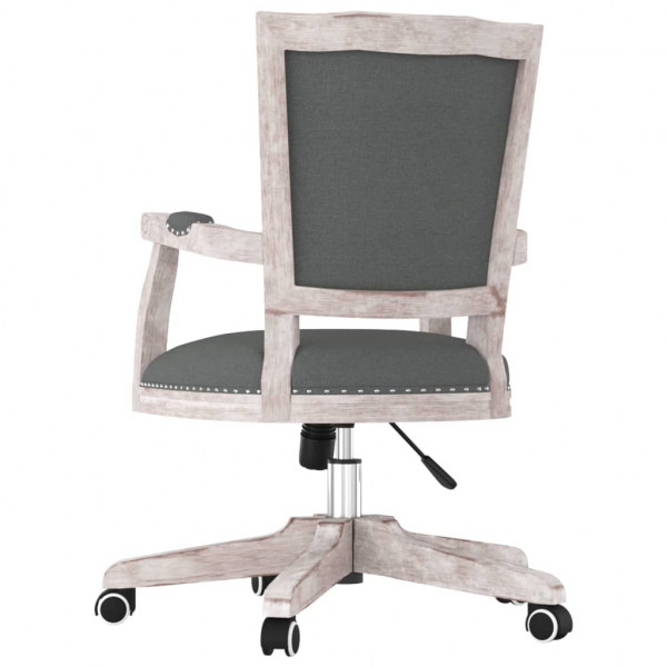 Silla de oficina giratoria tela gris oscuro M 5