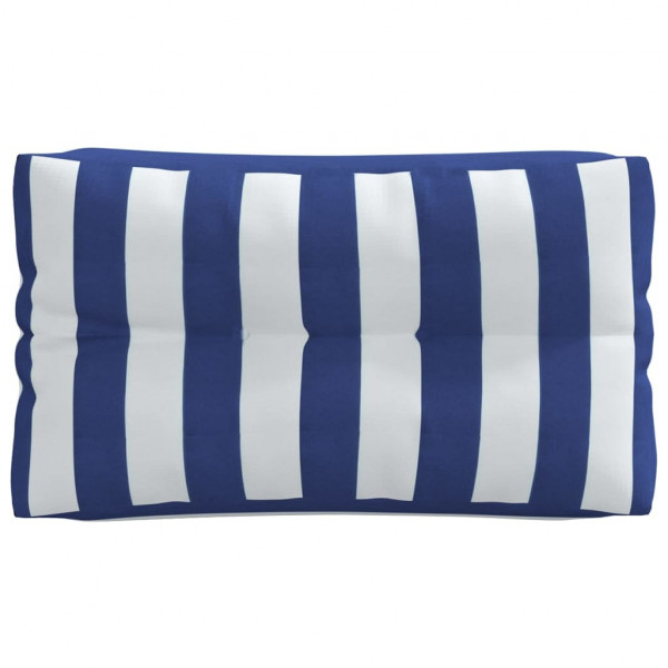 Almofadões p/ móveis de paletes 2 pcs tecido riscas azul/branco M 3