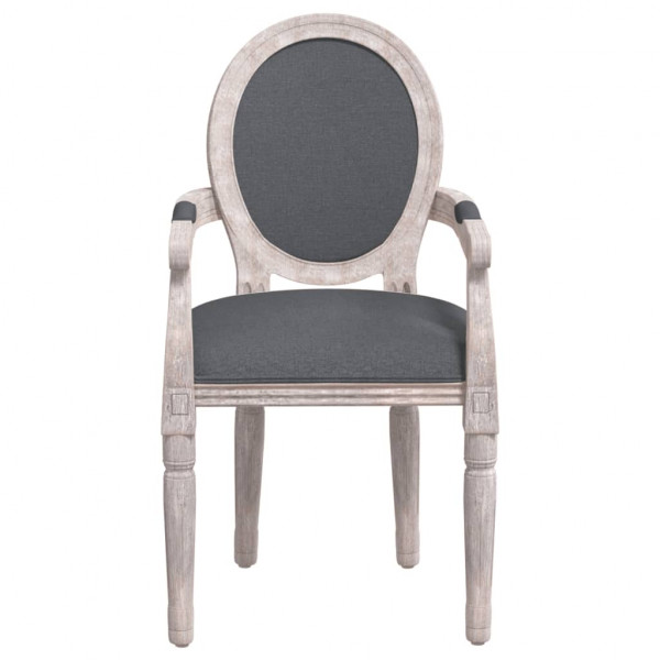 Silla de comedor tela gris oscuro 54x56x96.5 cm M 3