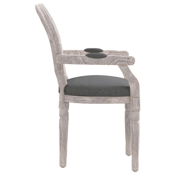 Silla de comedor tela gris oscuro 54x56x96.5 cm M 4