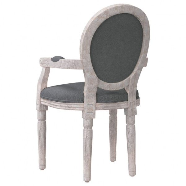 Silla de comedor tela gris oscuro 54x56x96.5 cm M 5