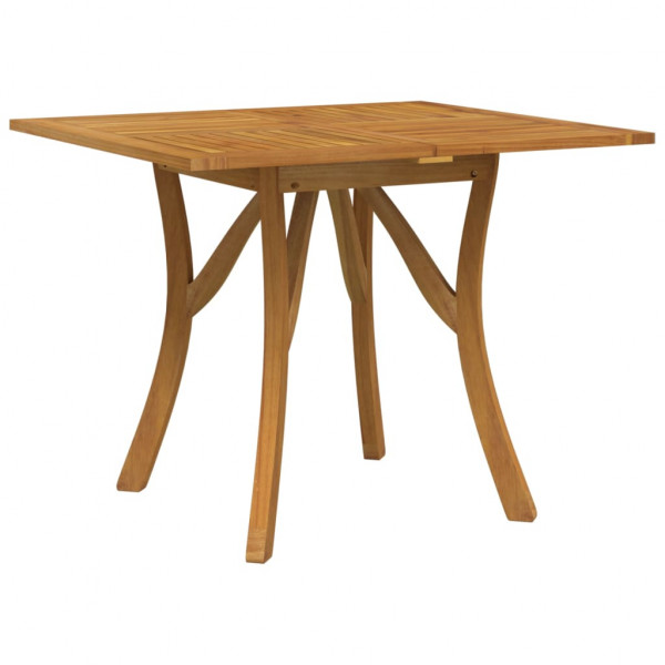 Mesa de jardín madera maciza de acacia 85x85x75 cm M 2