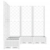 Vaso/floreira jardim c/ treliça 120x120x121.5 cm PP branco 4