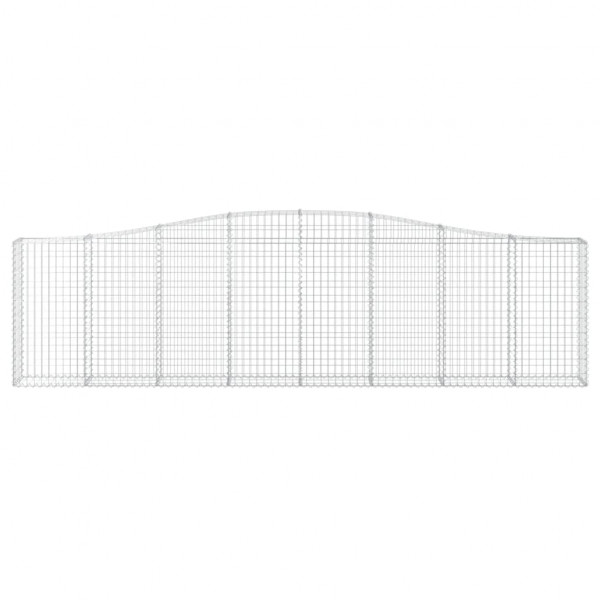 Cestas de gaviones 20 uds forma de arco hierro 400x30x100/120cm M 4