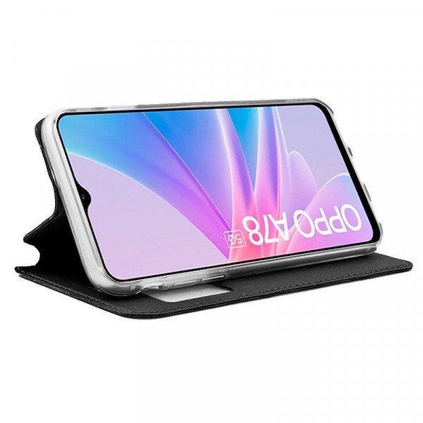 Funda COOL Flip Cover para Oppo A78 5G Liso Negro M 2