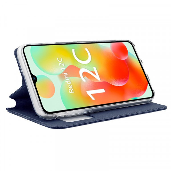 Funda COOL Flip Cover para Xiaomi Redmi 12C Liso Azul M 2