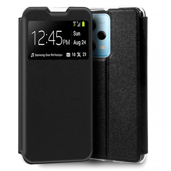 Funda COOL Flip Cover para Xiaomi Redmi Note 12 Pro 5G Liso Negro D
